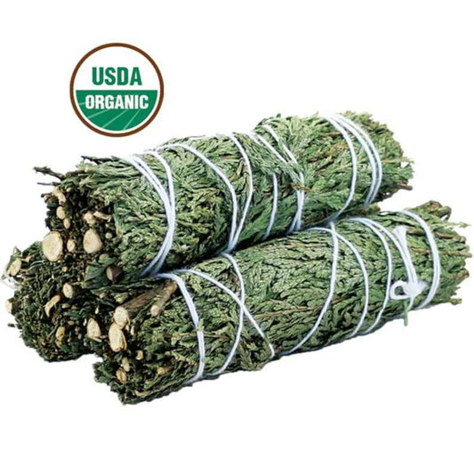 Cedar Smudge Stick Bundle (4 in.) Sacred Crystals