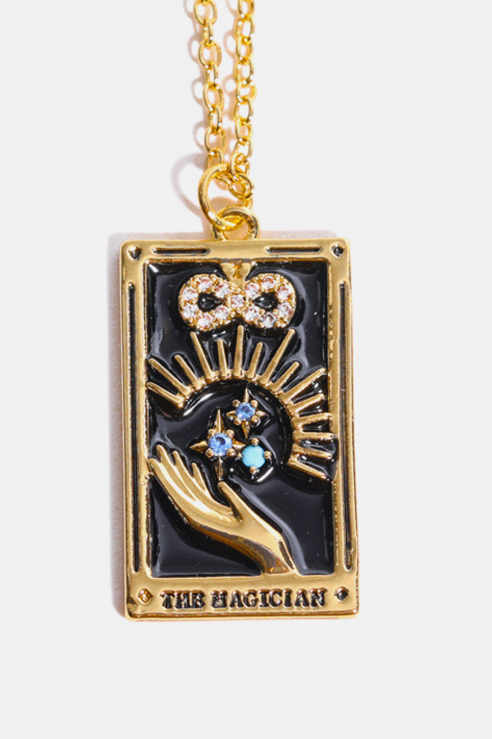 Tarot Card Pendant Stainless Steel Necklace Shopiebay