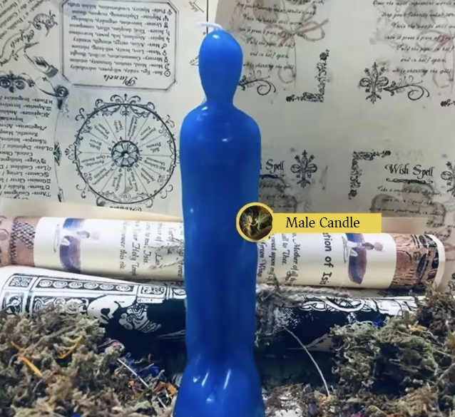 Female and Male Figurine Candles Green Witch Creations
