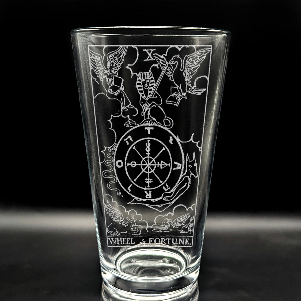 RIDER-WAITE TAROT CARD Pint Glasses by LumEngrave VYSN