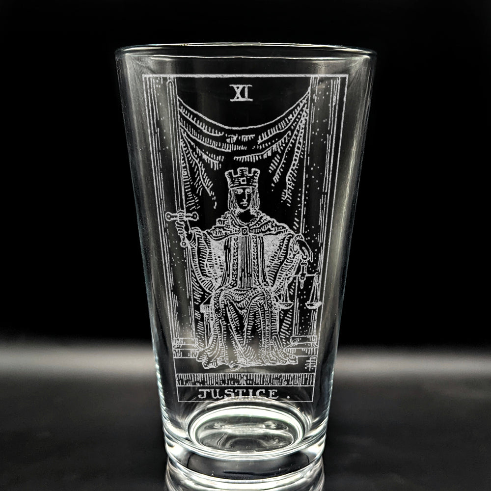 RIDER-WAITE TAROT CARD Pint Glasses by LumEngrave VYSN