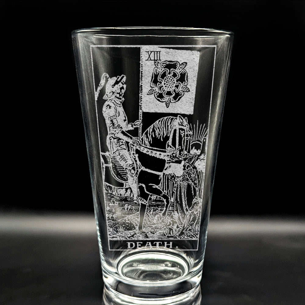 RIDER-WAITE TAROT CARD Pint Glasses by LumEngrave VYSN
