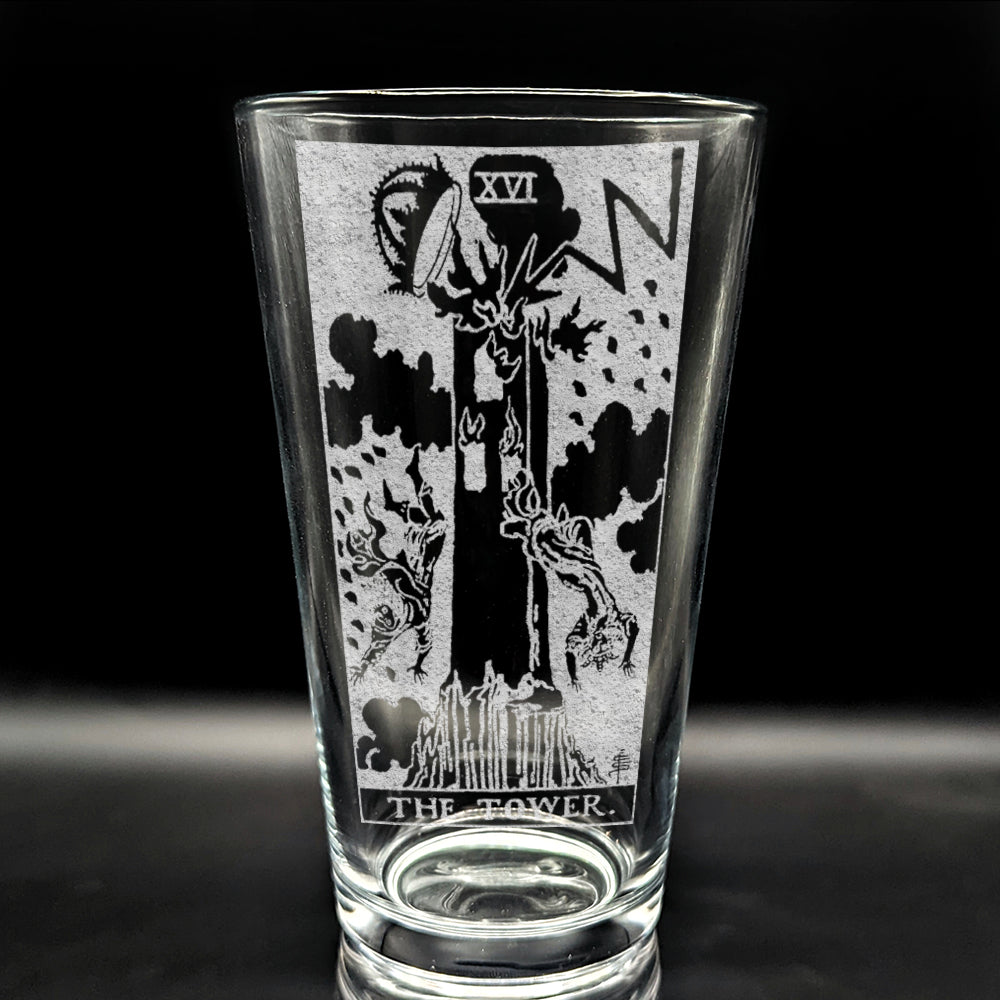 RIDER-WAITE TAROT CARD Pint Glasses by LumEngrave VYSN