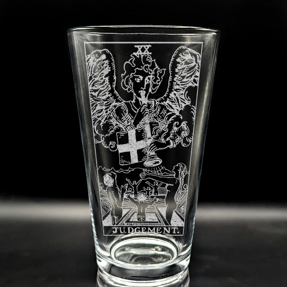 RIDER-WAITE TAROT CARD Pint Glasses by LumEngrave VYSN