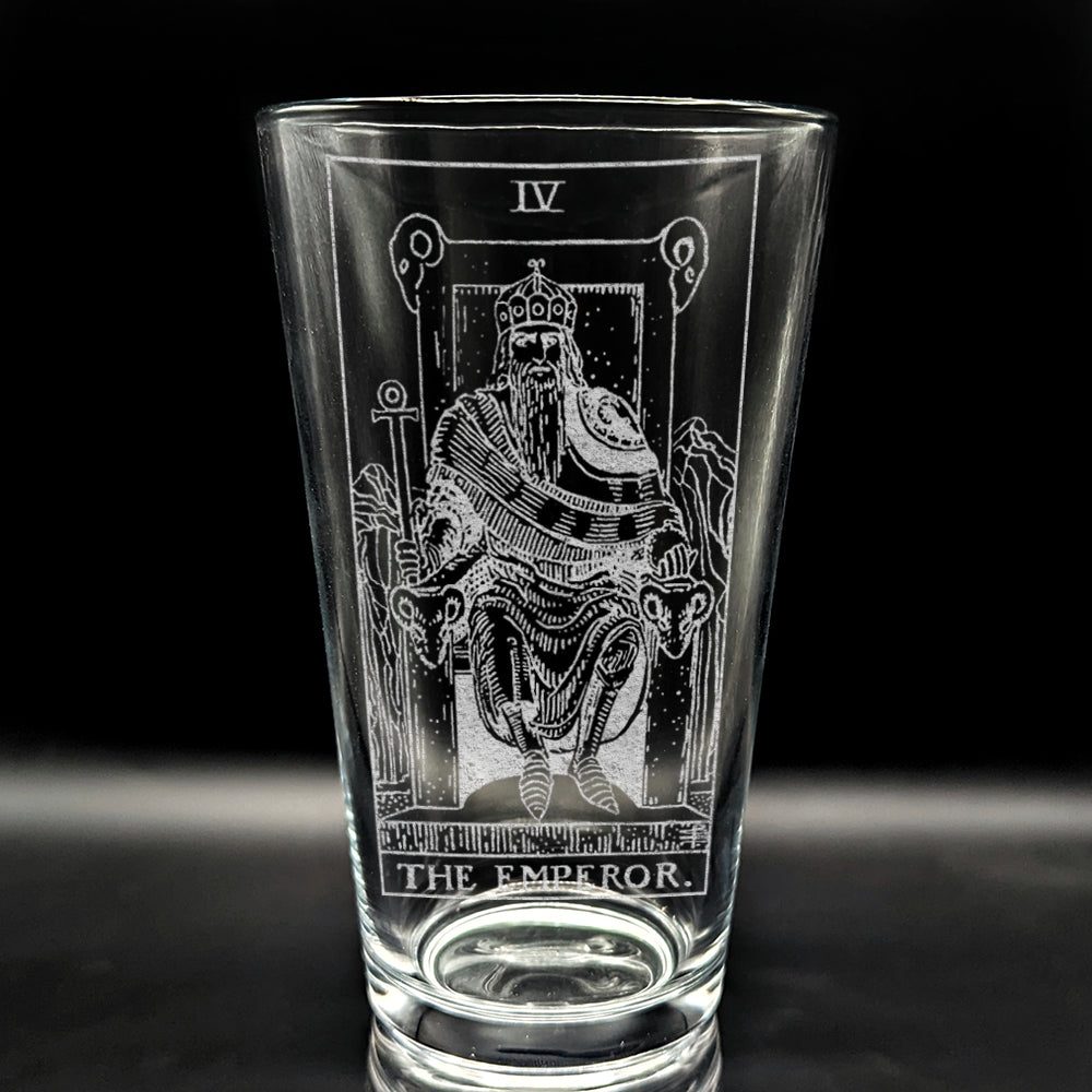 RIDER-WAITE TAROT CARD Pint Glasses by LumEngrave VYSN
