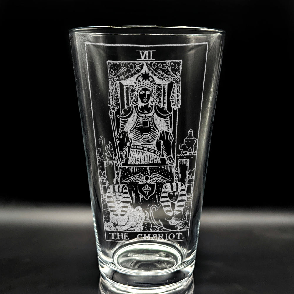 RIDER-WAITE TAROT CARD Pint Glasses by LumEngrave VYSN
