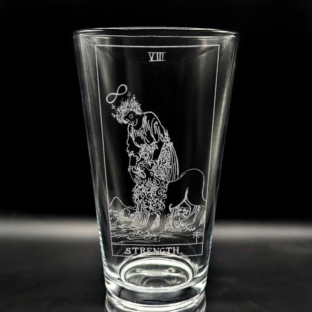 RIDER-WAITE TAROT CARD Pint Glasses by LumEngrave VYSN