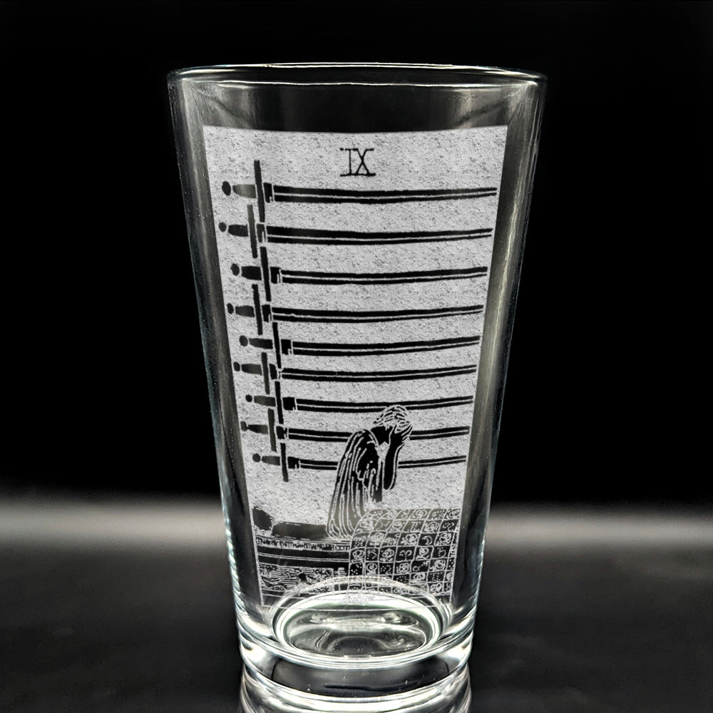 RIDER-WAITE TAROT CARD Pint Glasses by LumEngrave VYSN