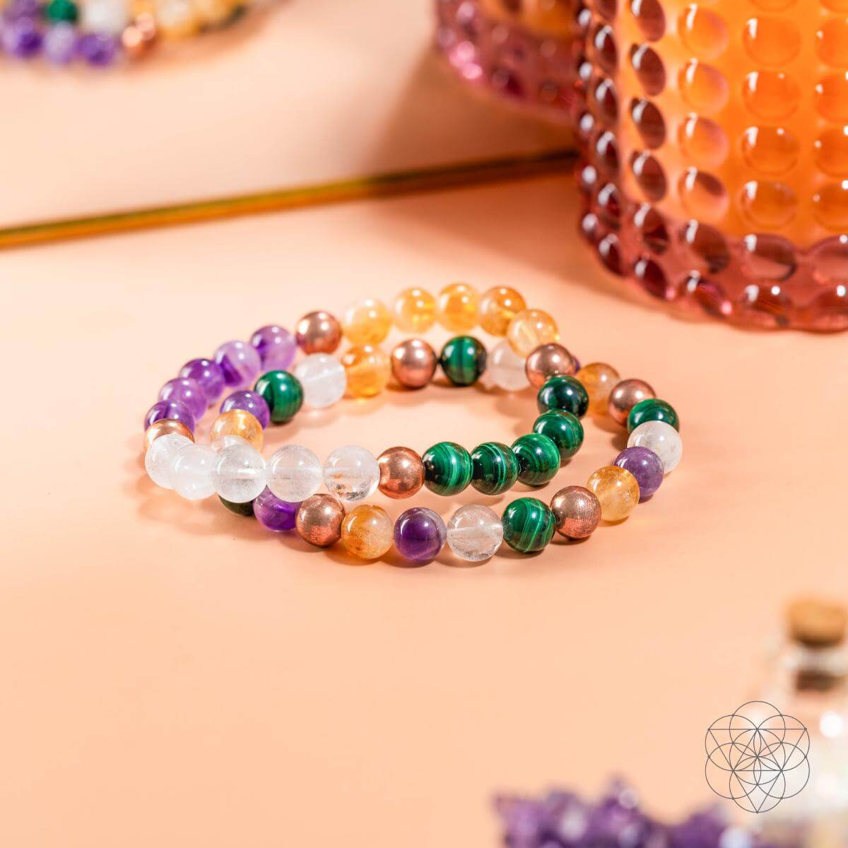 Powerhouse of Wealth Manifestation - Crystal Quartet Bracelet Set Conscious Items