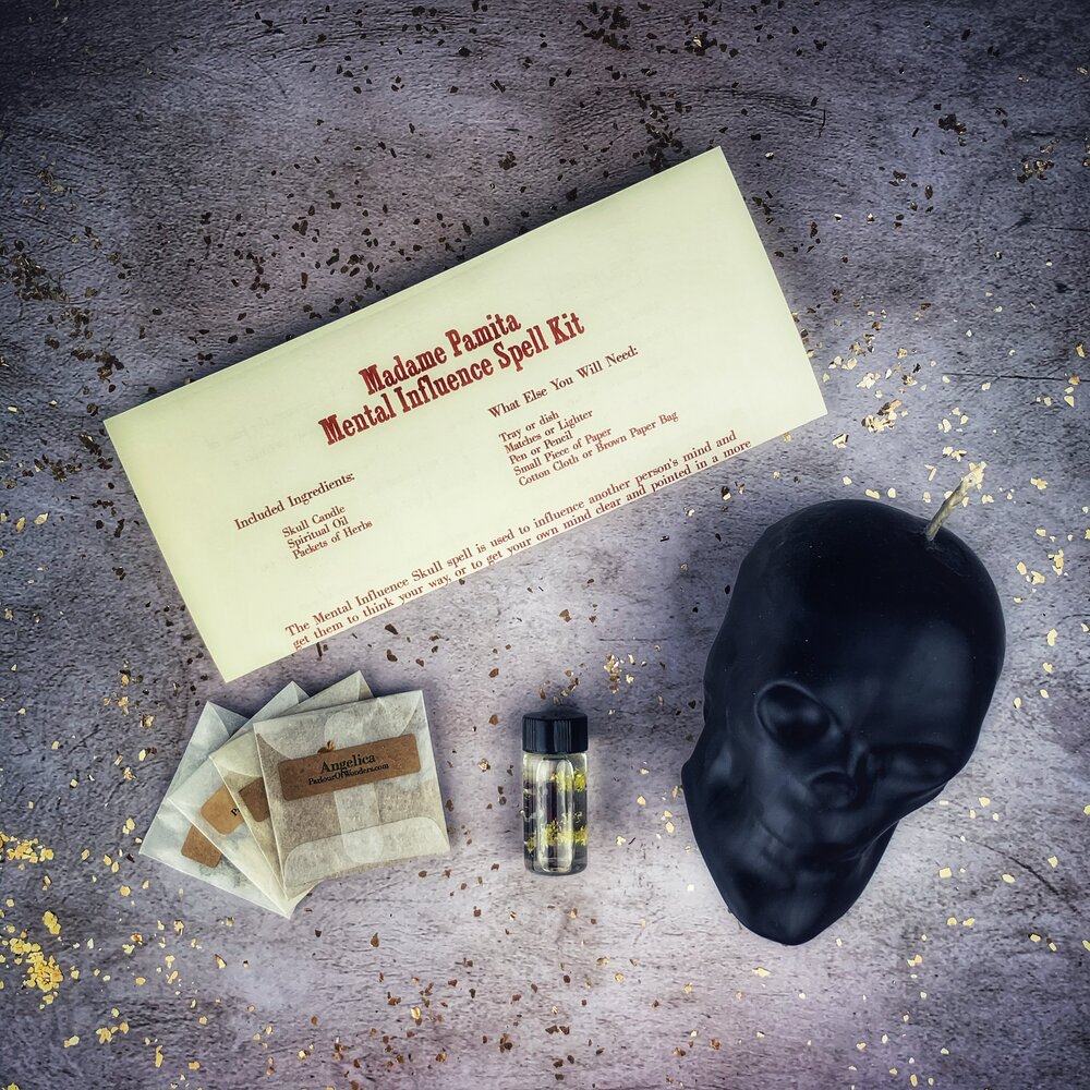 Mental Influence Skull Candle Spell Kit Parlour of Wonders