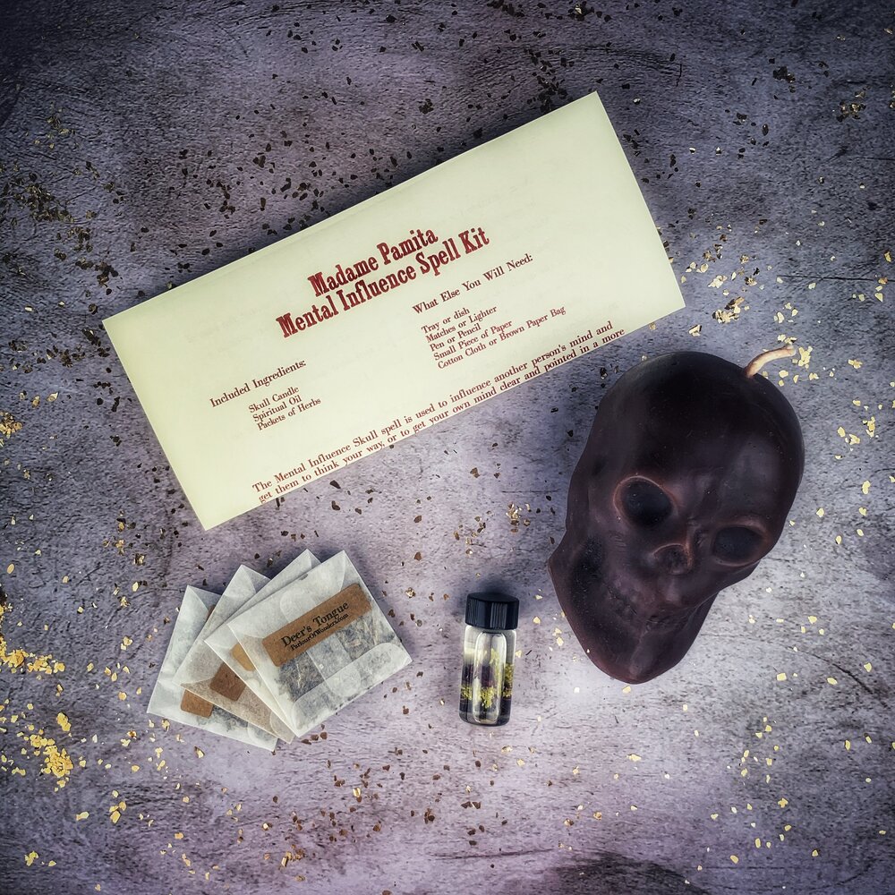 Mental Influence Skull Candle Spell Kit Parlour of Wonders
