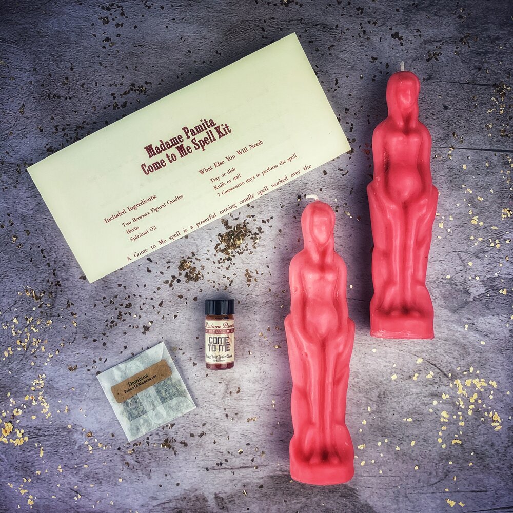 Come to Me Candle Spell Kit Female/Female Parlour of Wonders