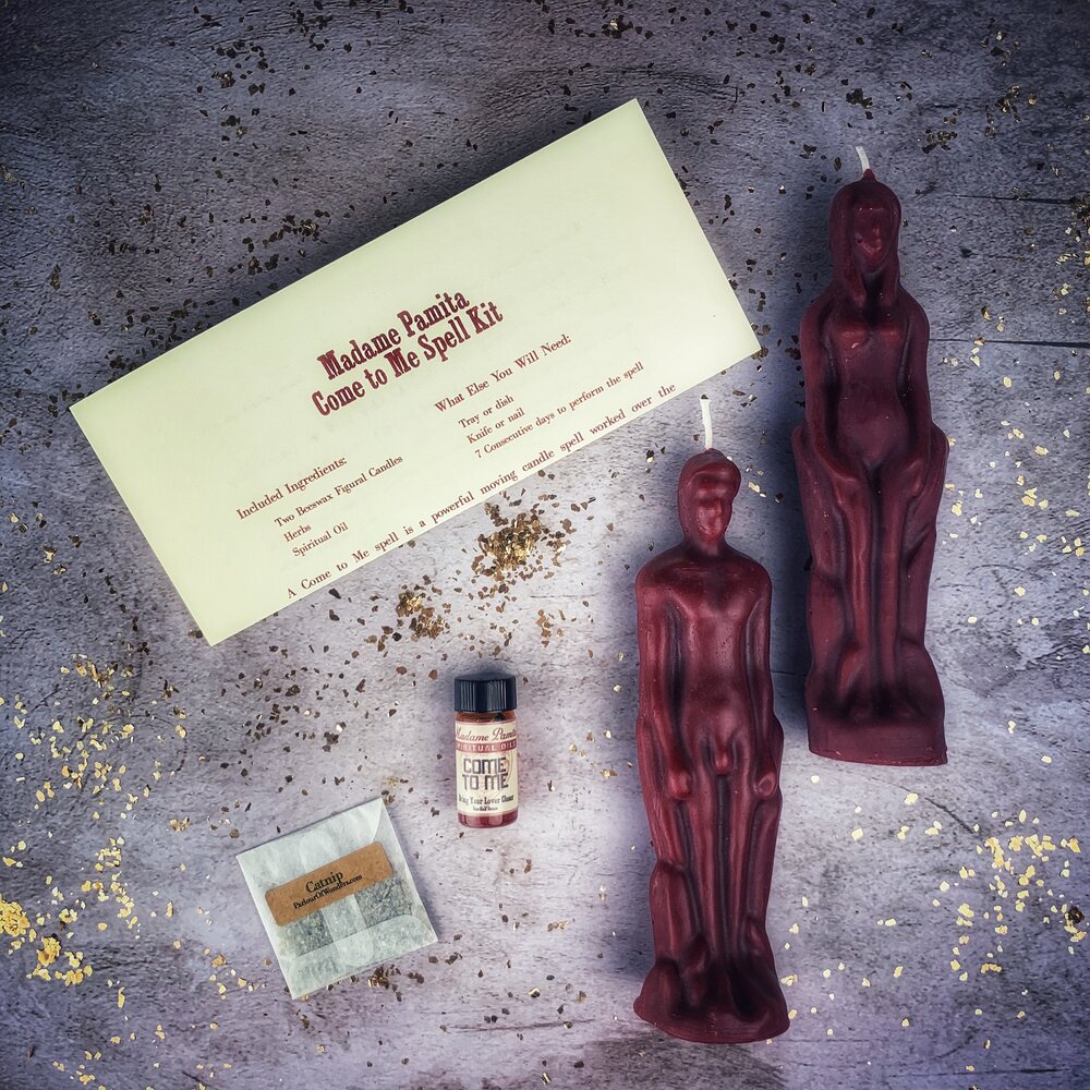 Come to Me Candle Spell Kit Male/Female Parlour of Wonders