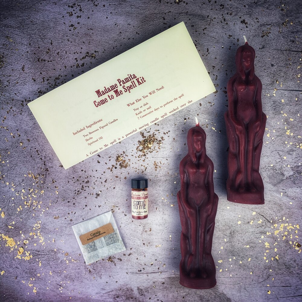 Come to Me Candle Spell Kit Female/Female Parlour of Wonders