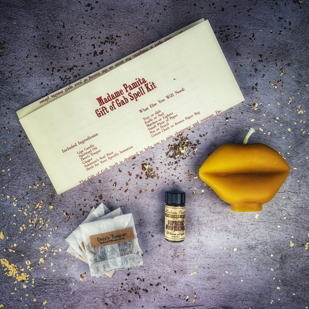 Gift of Gab Candle Spell Kit Parlour of Wonders