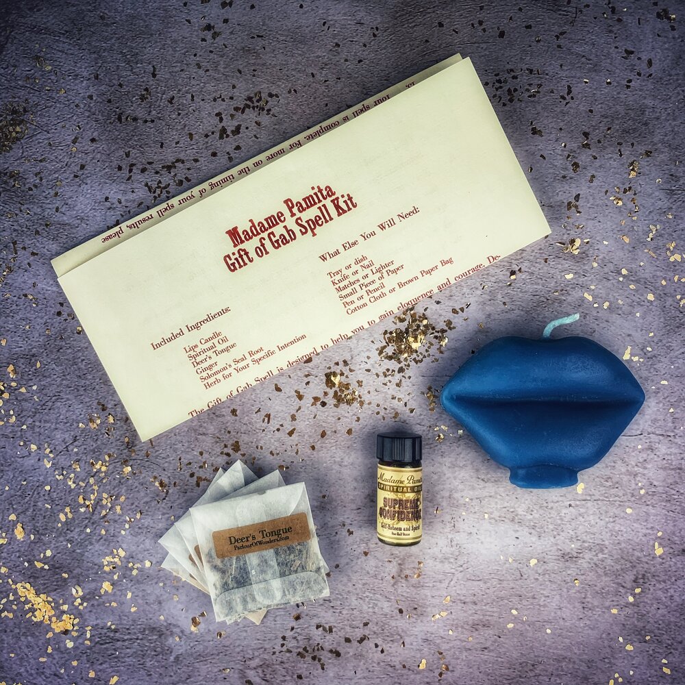Gift of Gab Candle Spell Kit Parlour of Wonders