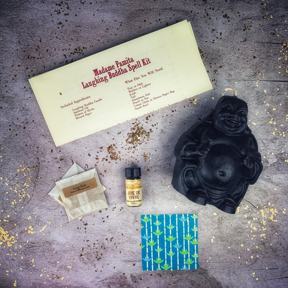 Laughing Buddha Abundance Candle Spell Kit Parlour of Wonders