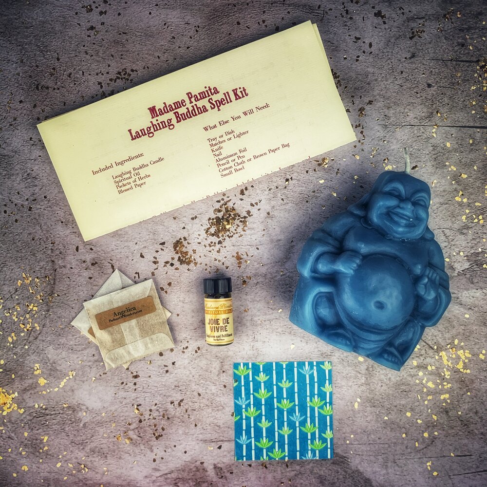 Laughing Buddha Abundance Candle Spell Kit Parlour of Wonders