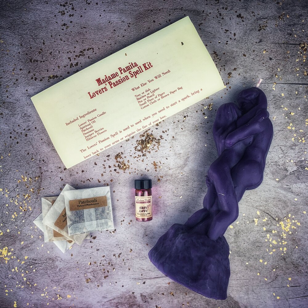 Lovers Passion Candle Spell Kit Parlour of Wonders