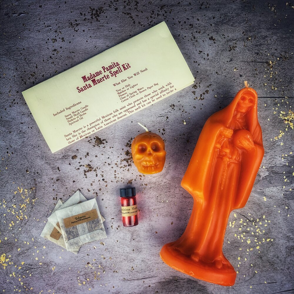 Santa Muerte Candle Spell Kit Parlour of Wonders