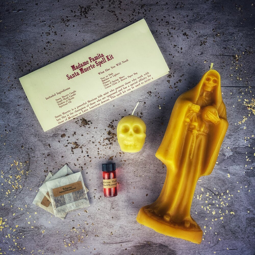 Santa Muerte Candle Spell Kit Parlour of Wonders