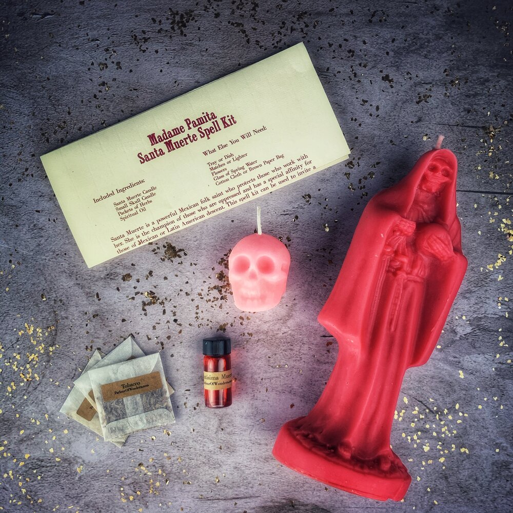 Santa Muerte Candle Spell Kit Parlour of Wonders