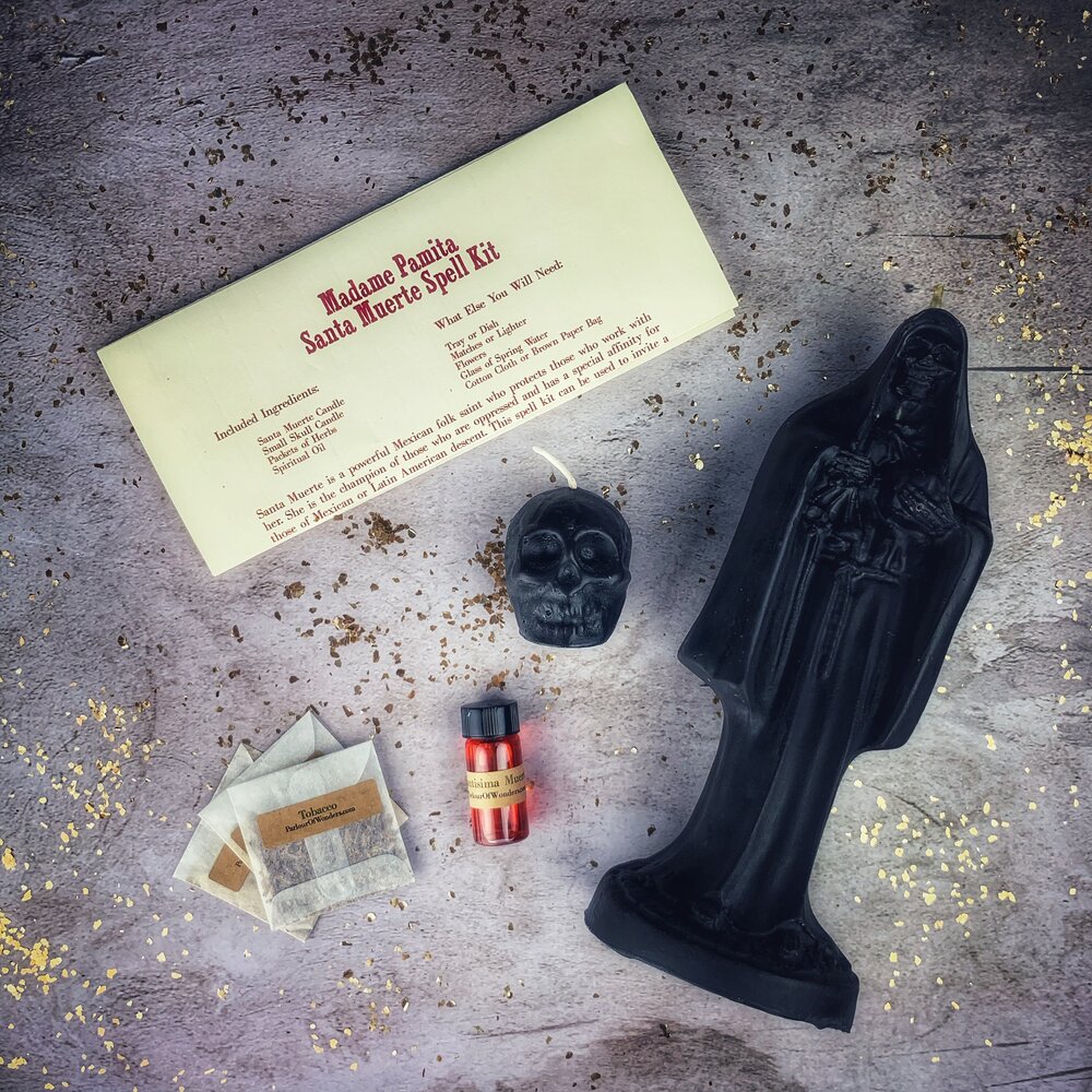 Santa Muerte Candle Spell Kit Parlour of Wonders