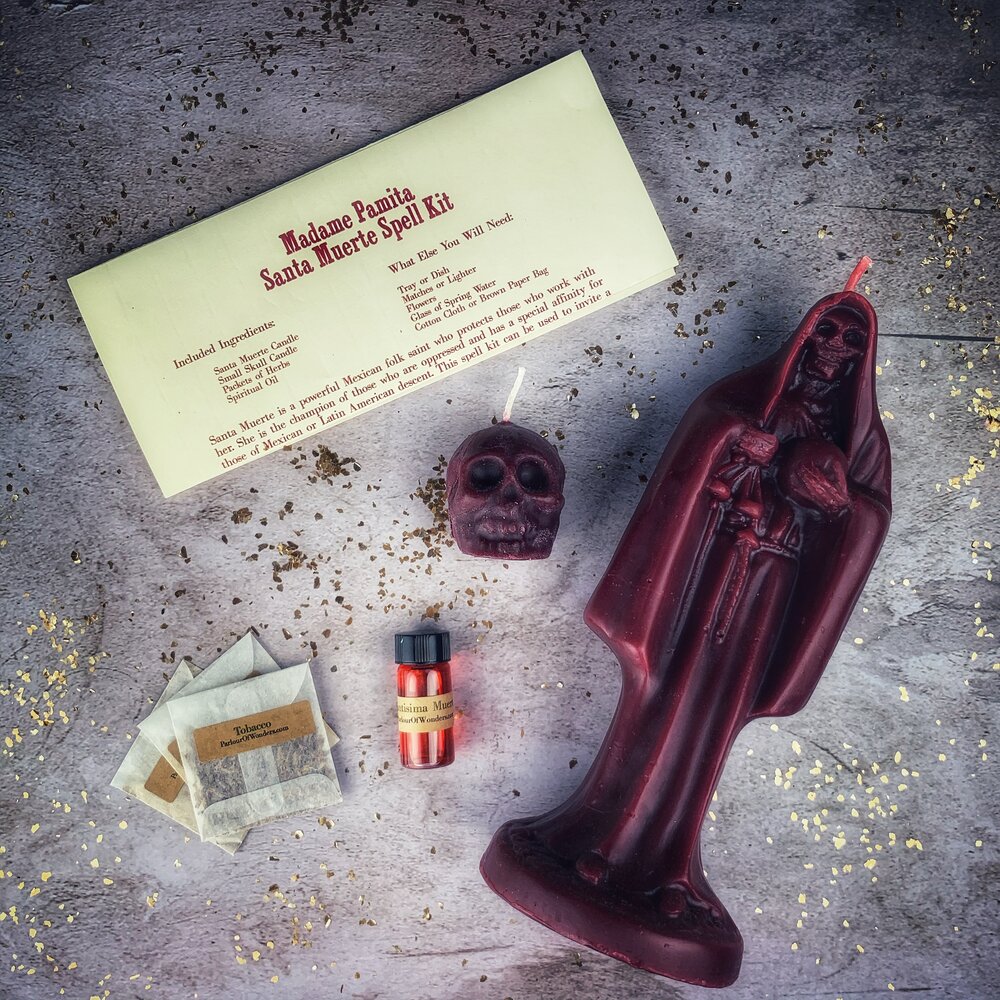Santa Muerte Candle Spell Kit Parlour of Wonders