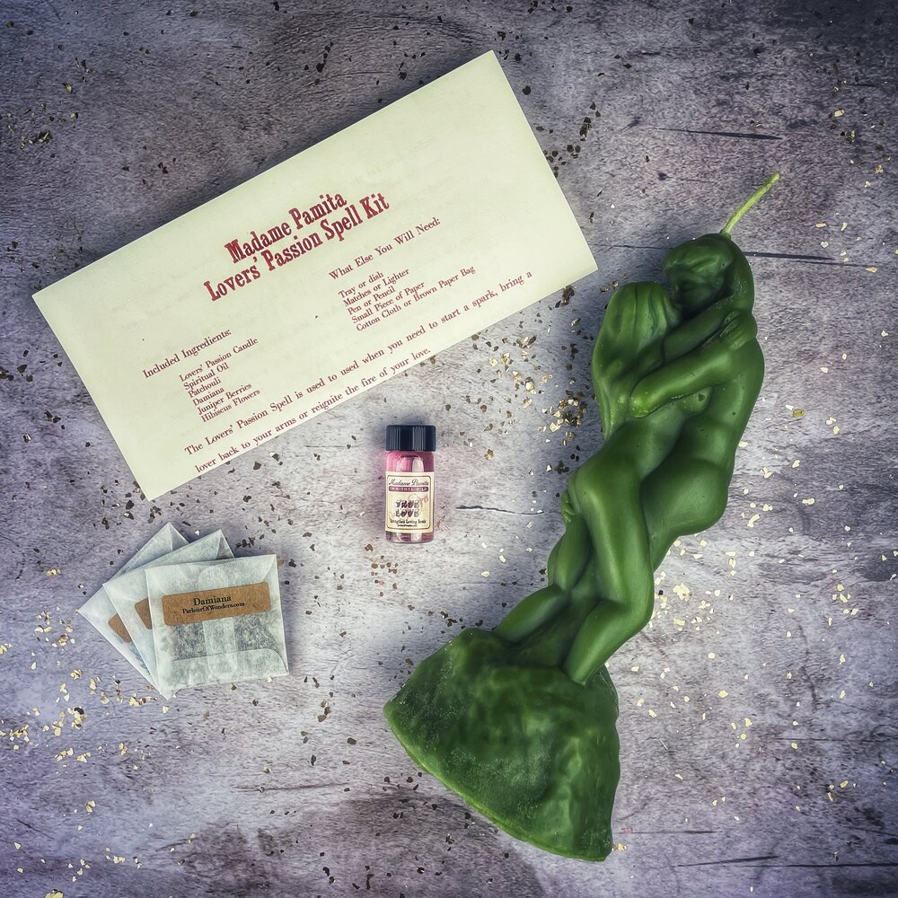 Lovers Passion Candle Spell Kit Parlour of Wonders
