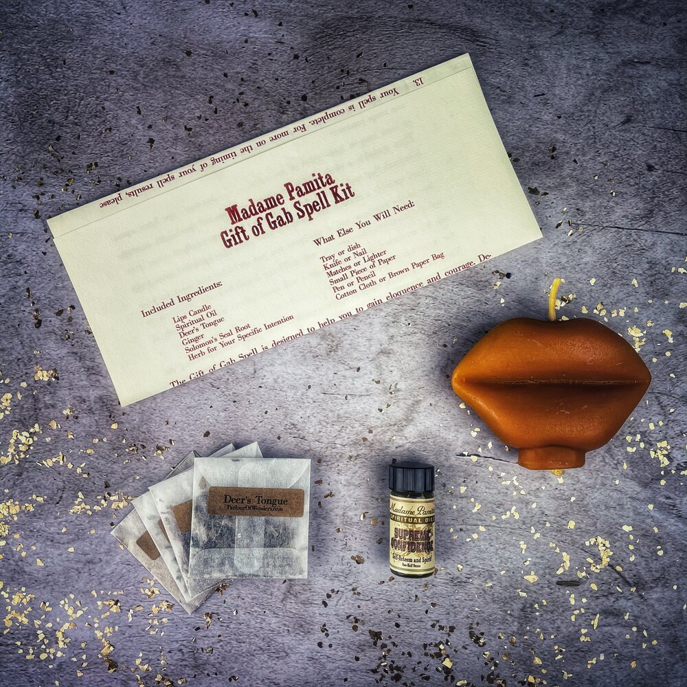 Gift of Gab Candle Spell Kit Parlour of Wonders