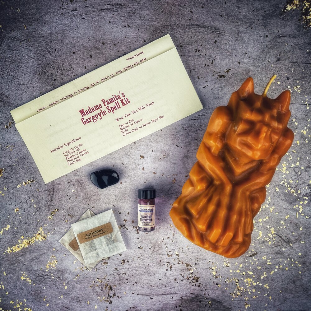 Gargoyle Protection Candle Spell Kit Parlour of Wonders