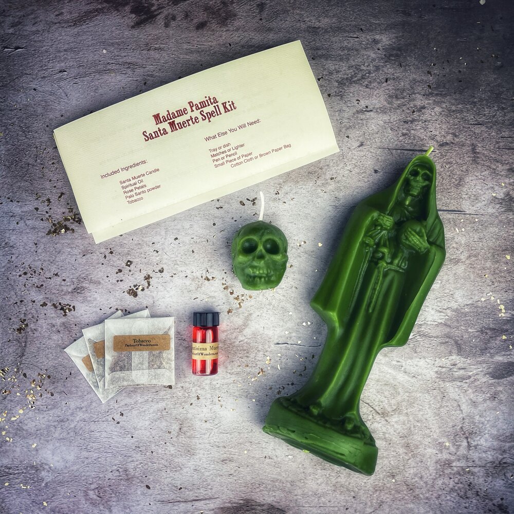 Santa Muerte Candle Spell Kit Parlour of Wonders