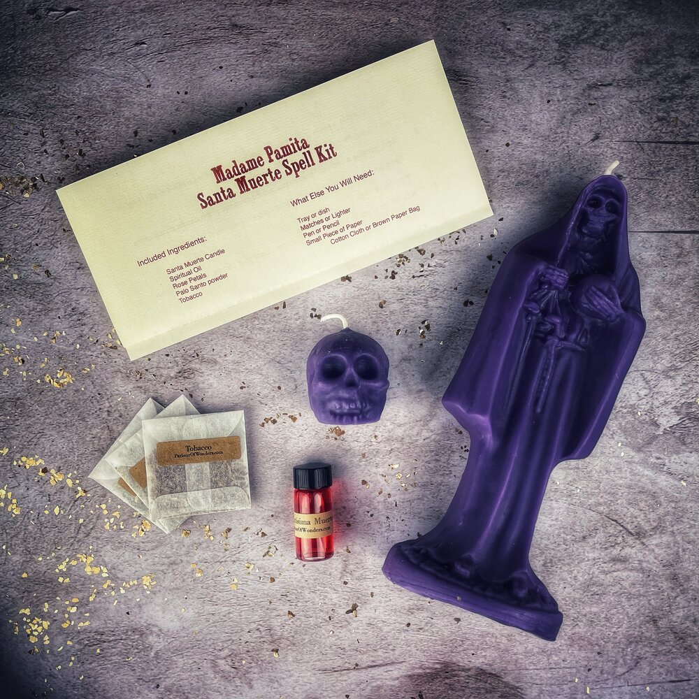 Santa Muerte Candle Spell Kit Parlour of Wonders