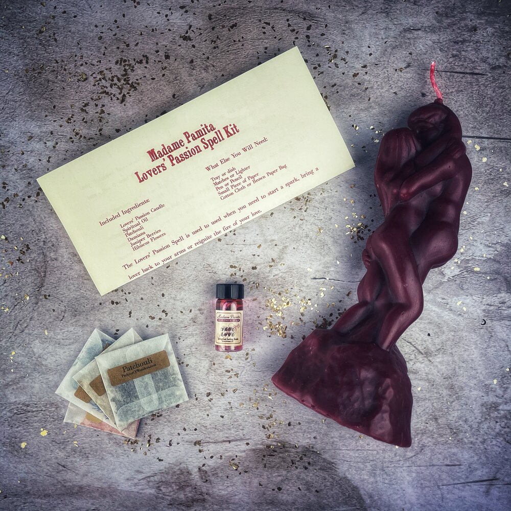 Lovers Passion Candle Spell Kit Parlour of Wonders