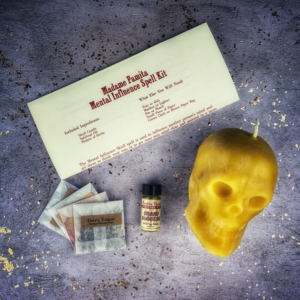 Mental Influence Skull Candle Spell Kit Parlour of Wonders